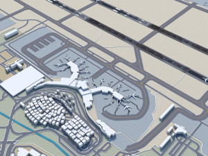 Tucson Airport 10km Modello 3D