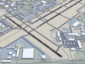 Tucson Airport 10km Modello 3D