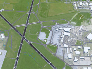 Winnipeg Airport 10km 3D मॉडल