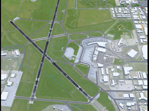 Winnipeg Airport 10km 3D 模型