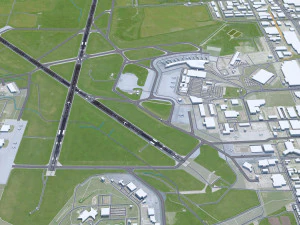 Winnipeg Airport 10km 3D Model