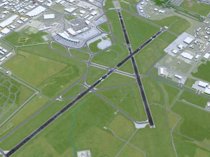 Winnipeg Airport 10km 3D Model