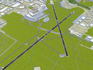 Winnipeg Airport 10km 3D Model