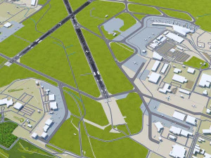 Winnipeg Airport 10km 3D Model