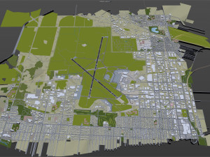 Winnipeg Airport 10km 3D 模型
