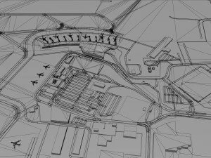 Winnipeg Airport 10km 3D Model