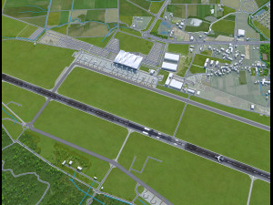 Wroclaw Airport 10km Modelo 3D