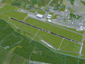 Wroclaw Airport 10km Modelo 3D