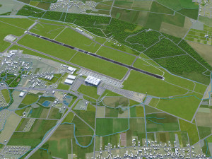 Wroclaw Airport 10km Modelo 3D