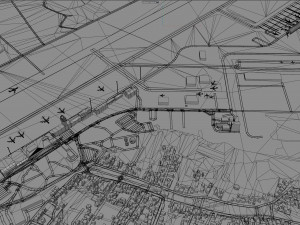 Zagreb Franjo Tudjman Airport 10km 3D-Modell