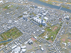 Albany ny Downtown city usa 8km Modelo 3D