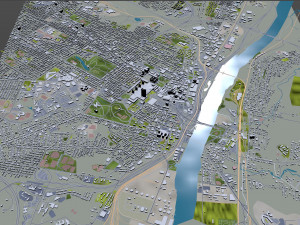 Albany ny Downtown city usa 8km Modelo 3D