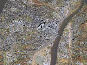 Albany ny Downtown city usa 8km Modelo 3D