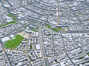 Amsterdam Downtown city netherlands 8km 3D Model