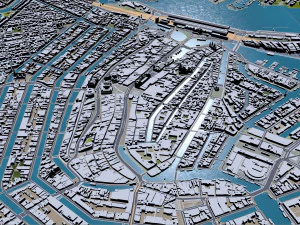 Amsterdam Downtown city netherlands 8km 3D Model