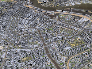 Amsterdam Downtown city netherlands 8km 3Dモデル