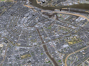 Amsterdam Downtown city netherlands 8km 3D Model