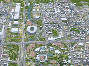 Beijing 2022 Winter Olympics 10km Model 3D