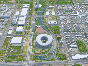 Beijing 2022 Winter Olympics 10km Model 3D