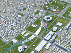 Beijing 2022 Winter Olympics 10km Model 3D