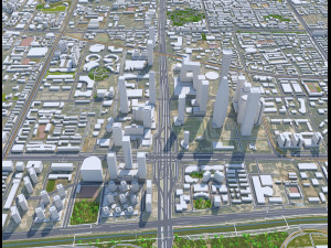 Beijing Central Business District 8km 3D Model