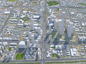 Beijing Central Business District 8km 3D Model