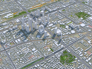 Beijing Central Business District 8km 3D Model