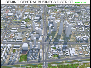 Beijing Central Business District 8km 3D 모델