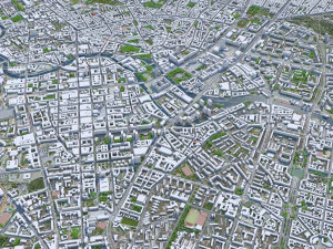 Berlin Downtown City Germany 10km 3D Model