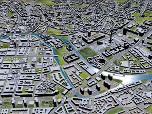 Berlin Downtown City Germany 10km 3D Модель