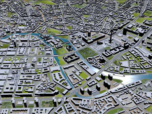 Berlin Downtown City Germany 10km 3D Model