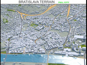 Terreno di Bratislava 30 km Modello 3D