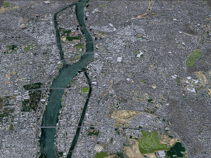 Cairo Downtown city Egypt 10km 3D Model
