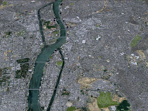 Cairo Downtown city Egypt 10km 3D Model
