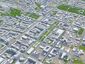 Chelyabinsk downtown city Russia 10km 3D 모델