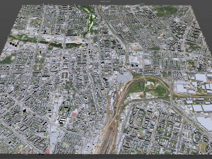 Chelyabinsk downtown city Russia 10km 3D 모델