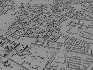 Copenhagen downtown city Denmark 10km 3D मॉडल