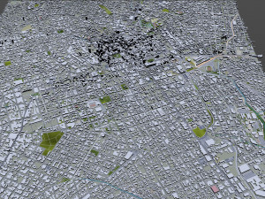 Curitiba downtown city Brazil 6km 3D 모델