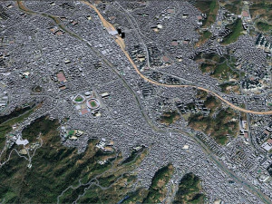 Daejeon downtown city South Korea 7km 3D Model