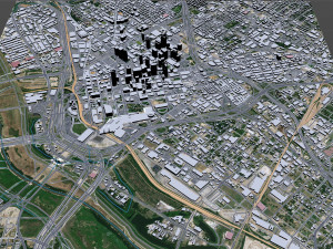 Dallas downtown city Texas 6km 3D Модель