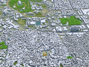 Dhaka downtown city Bangladesh 6km 3D Model