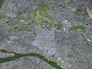 Dhaka downtown city Bangladesh 6km 3D Model