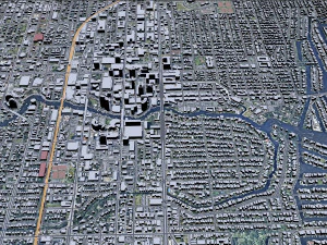 Fort Lauderdale downtown city Florida USA 6km 3D Model