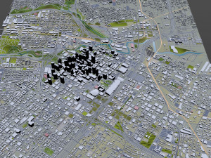 Houston downtown city Texas USA 6km Modelo 3D