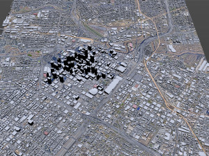 Houston downtown city Texas USA 6km Modelo 3D