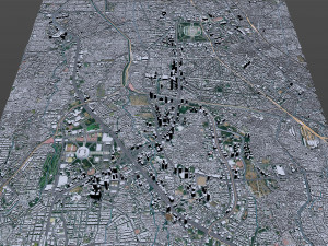 Jakarta downtown city Indonesia 8km 3D Model
