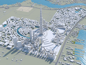 Jeddah Tower 10km 3D 模型
