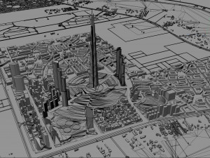 Jeddah Tower 10km 3D 模型