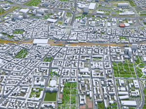 Katowice downtown city Poland 8km Modelo 3D