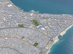 Kuwait downtown city 25km Modelo 3D